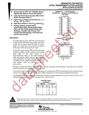 SN74ABT373DWR datasheet  